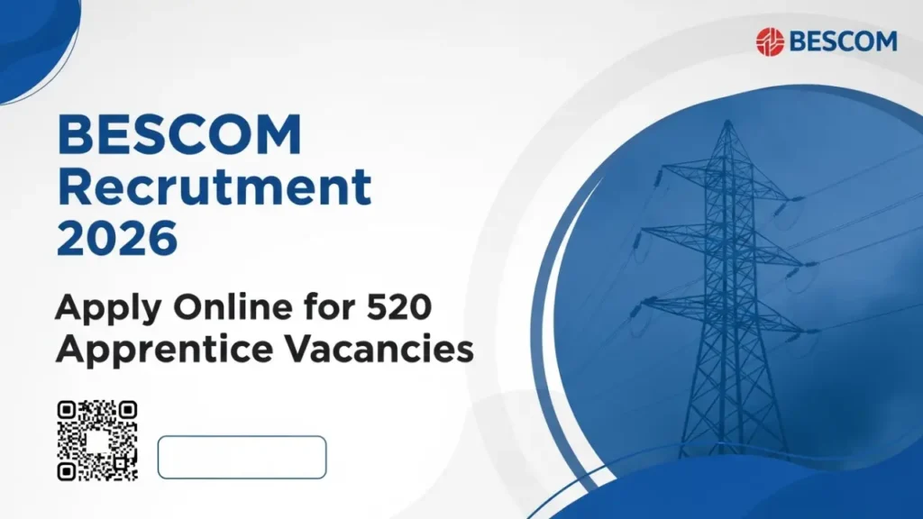BESCOM Recruitment 2026 – Apply Online for 520 Apprentice Vacancies