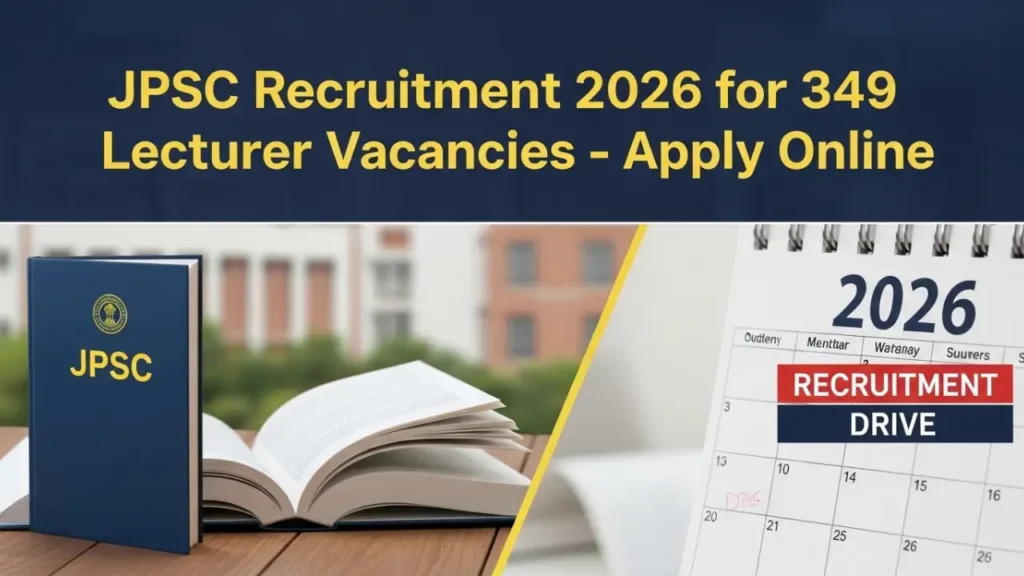JPSC Recruitment 2026 for 349 Lecturer Vacancies – Apply Online
